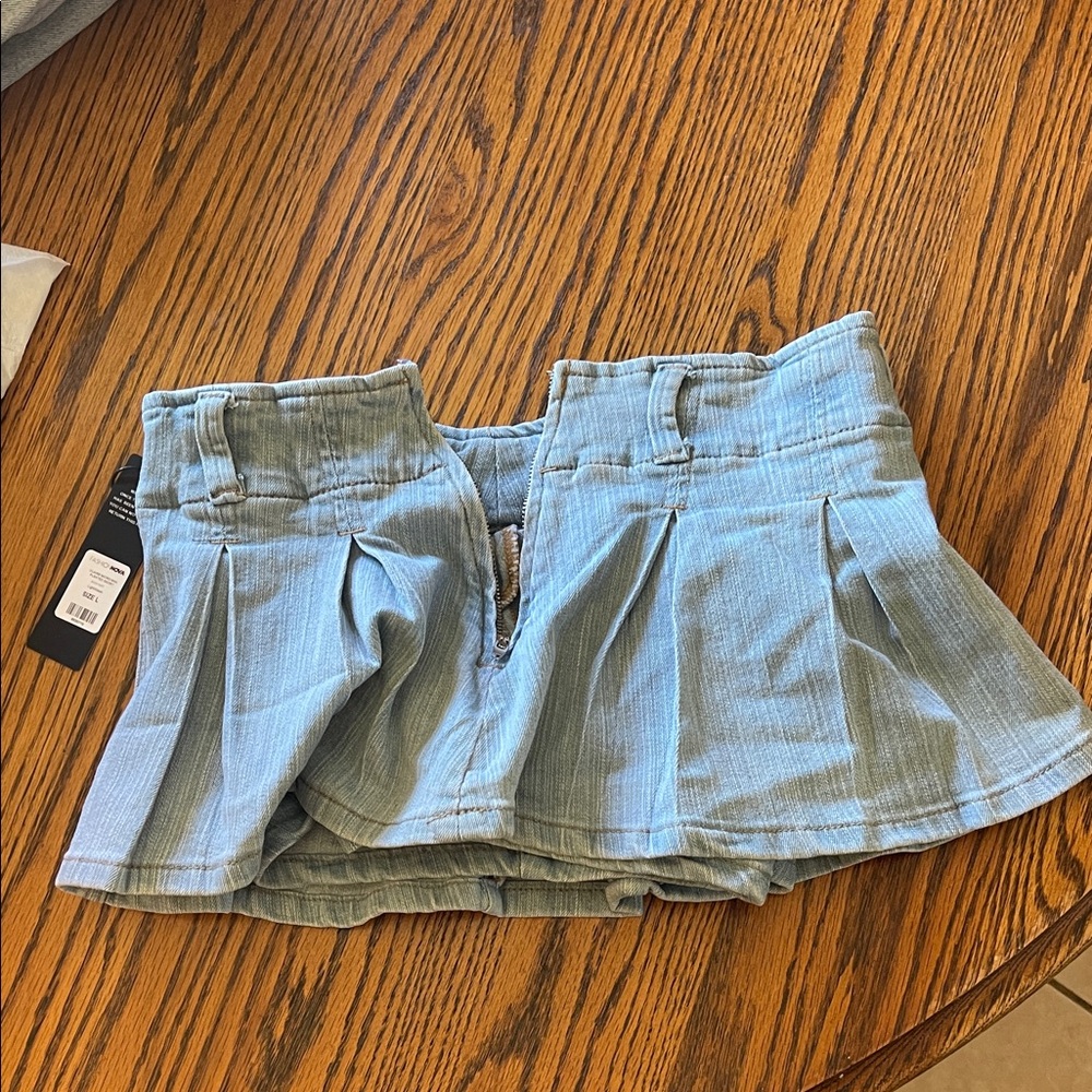 Fashion Nova Light Blue Kids Skirt